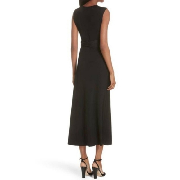 NWOT Sandro Paris Trudy stretch knit with sash maxi dress - Picture 2 of 8